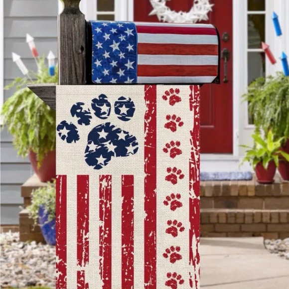 Dog Garden Flag, Americana Dog Flag, Independence Day Patriotic Dbl Sided 12×18 - Picture 4 of 7